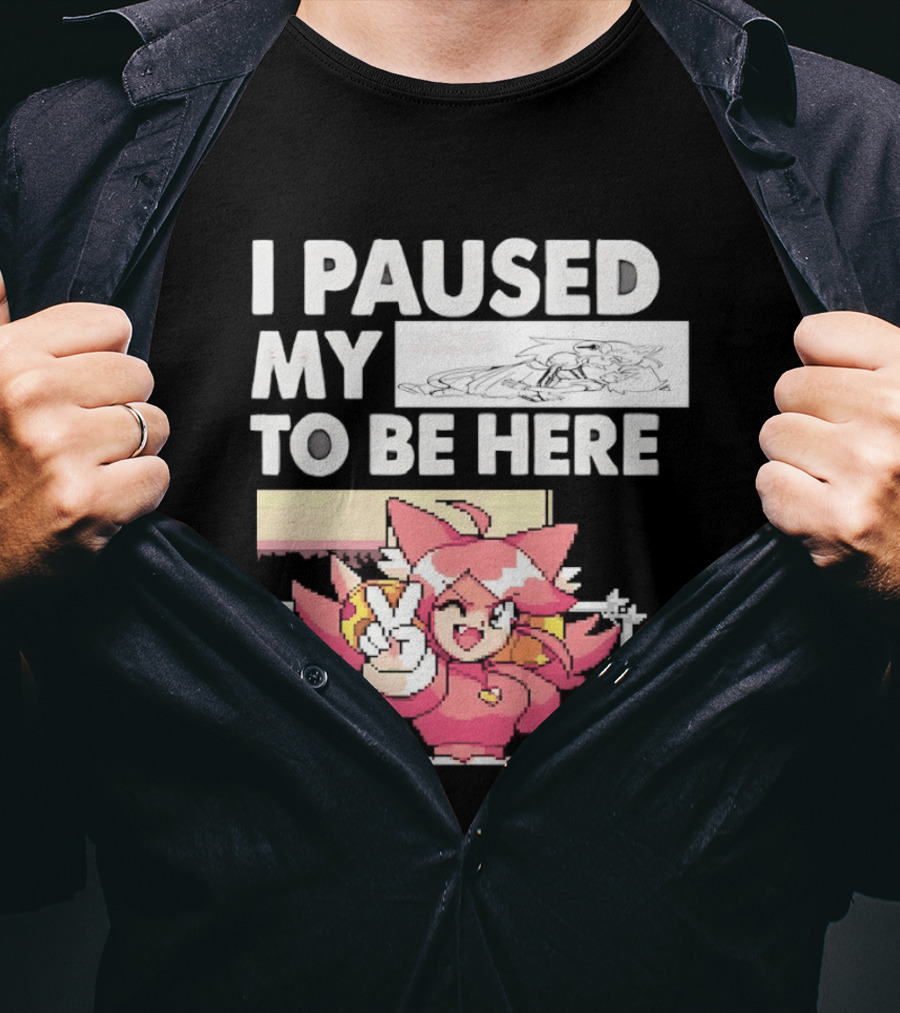 I Paused My Game To Be Here Mad Mew Mew Undertale Anime Girls T-Shirt