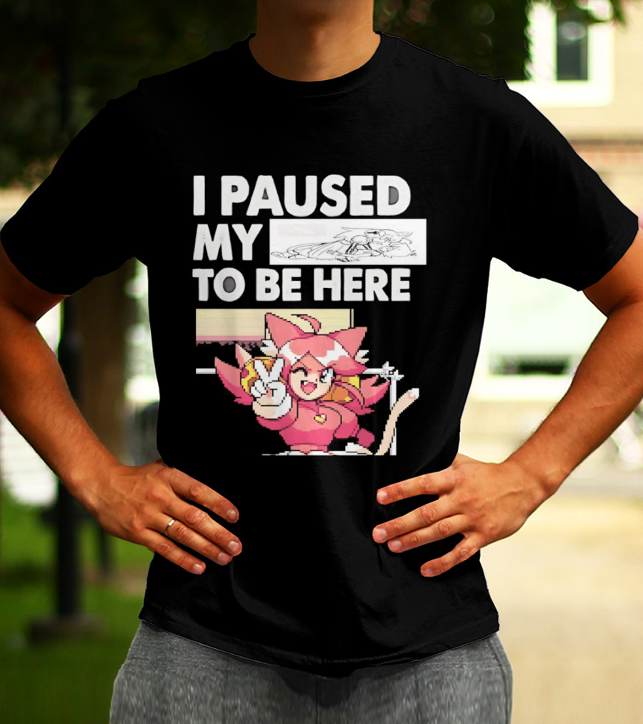 I Paused My Game To Be Here Mad Mew Mew Undertale Anime Girls T-Shirt