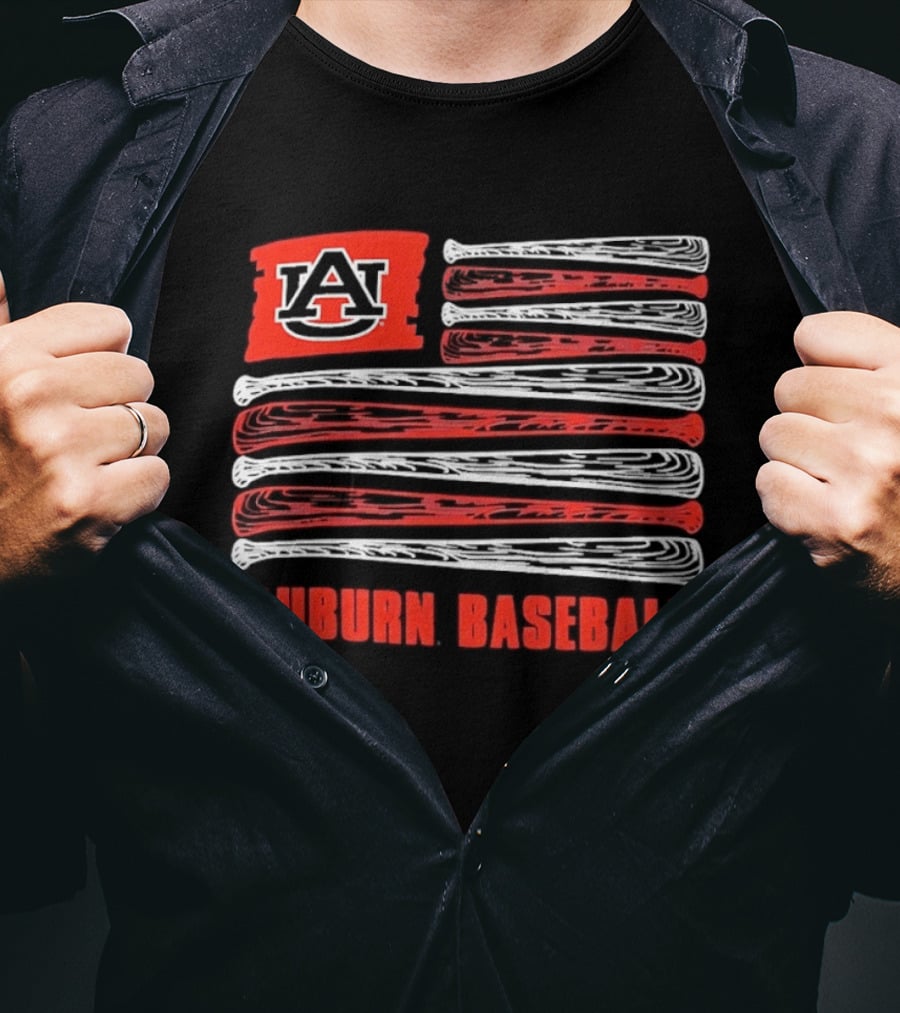 Auburn Tigers America's 250 Flag Baseball Team Spirit T-Shirt