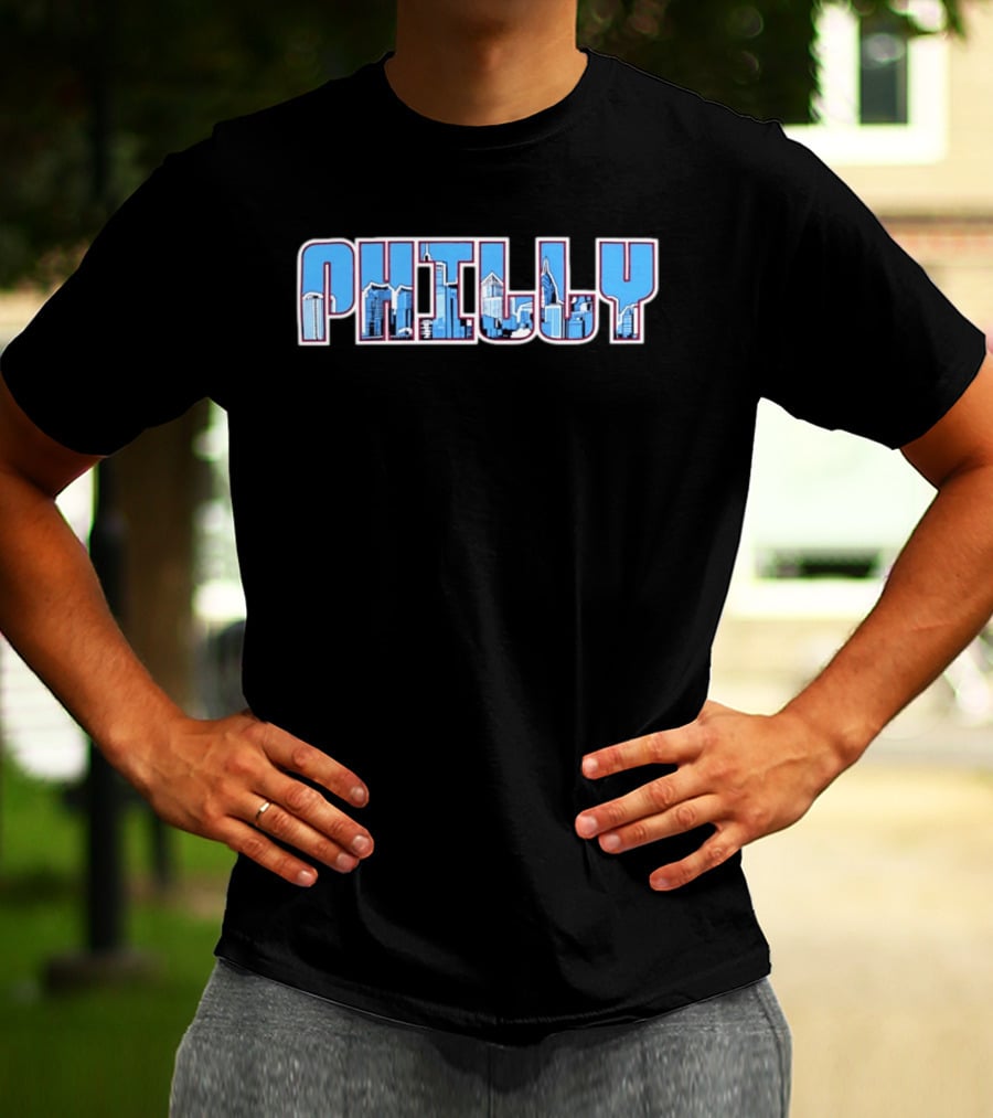 Philly Philadelphia Skyline Cityscape Urban Architecture T-Shirt