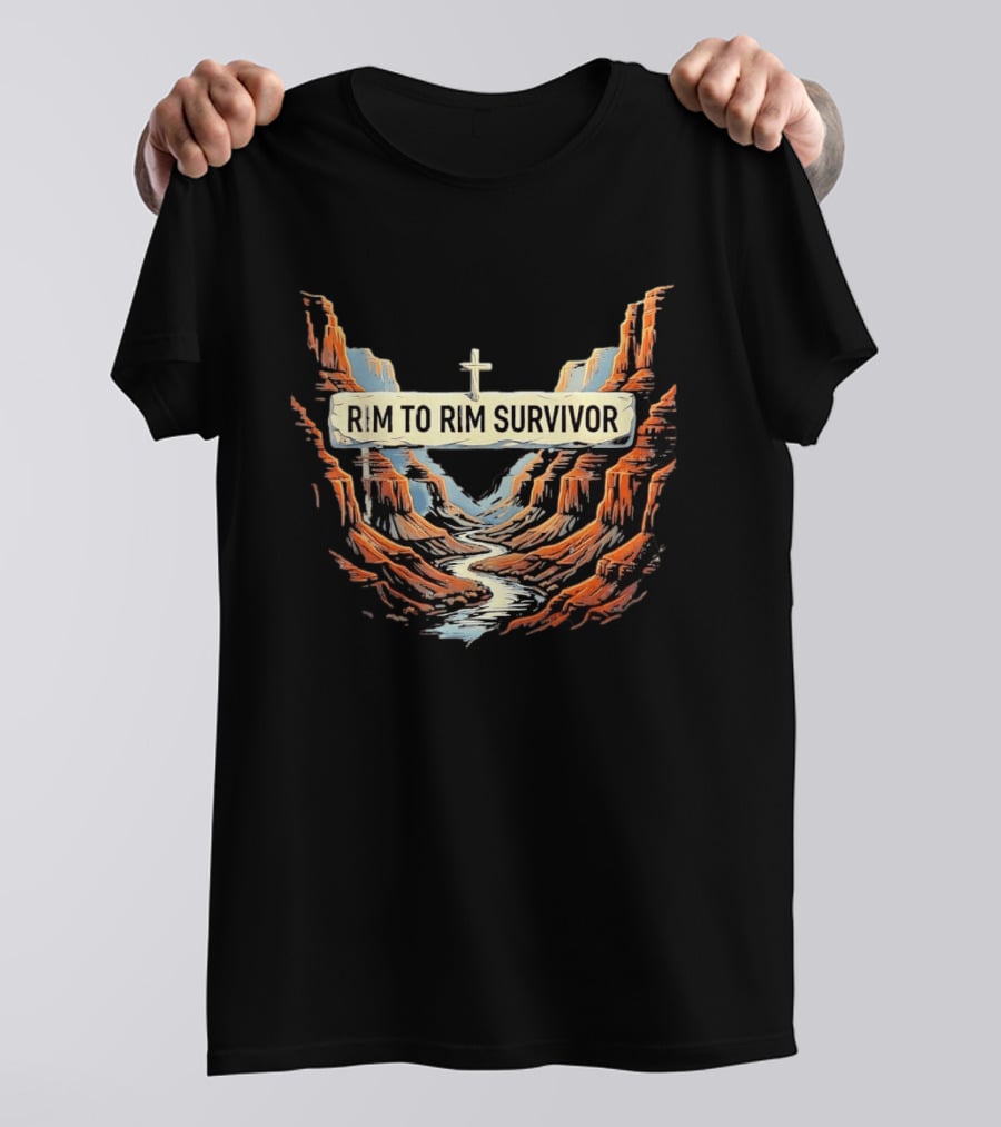 Rim To Rim Survivor Grand Canyon Journey T-Shirt