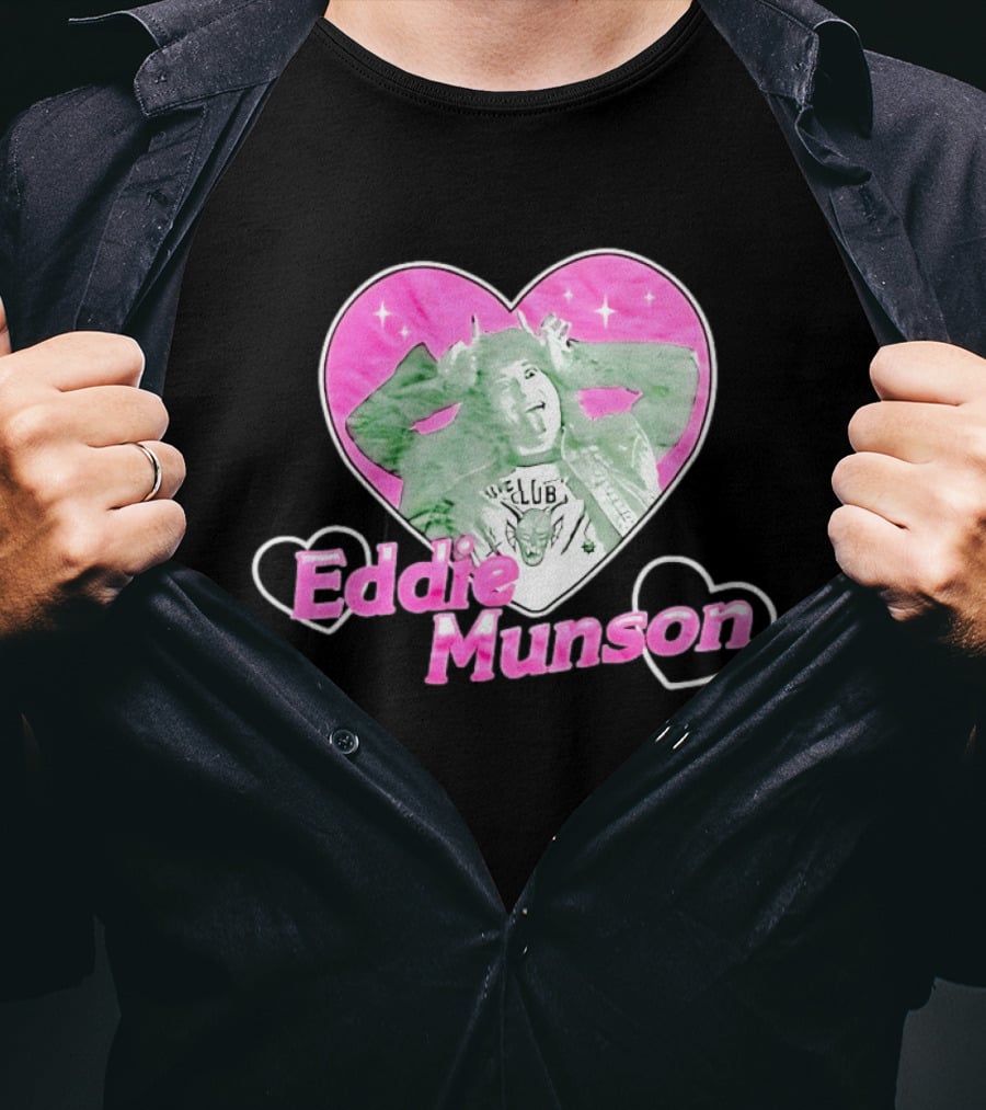 Eddie Munson Hellfire Club Heart Frame Stranger Things T-Shirt