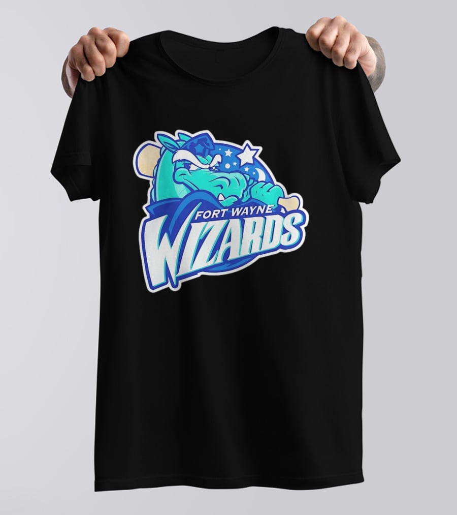 Fort Wayne Wizards Crocodile Logo Minor League Baseball Team T-Shirt
