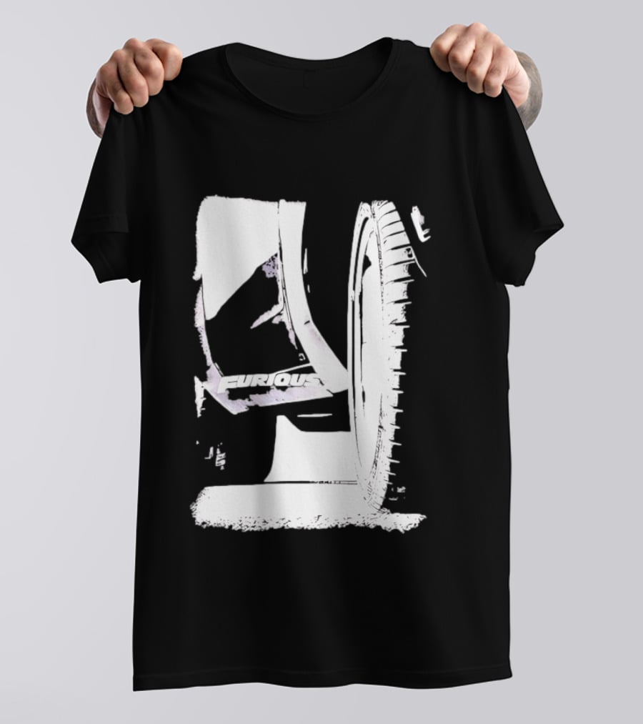 Furious 7 Universal City Studios Film Franchise Automotive Wheel Tire Rim T-Shirt