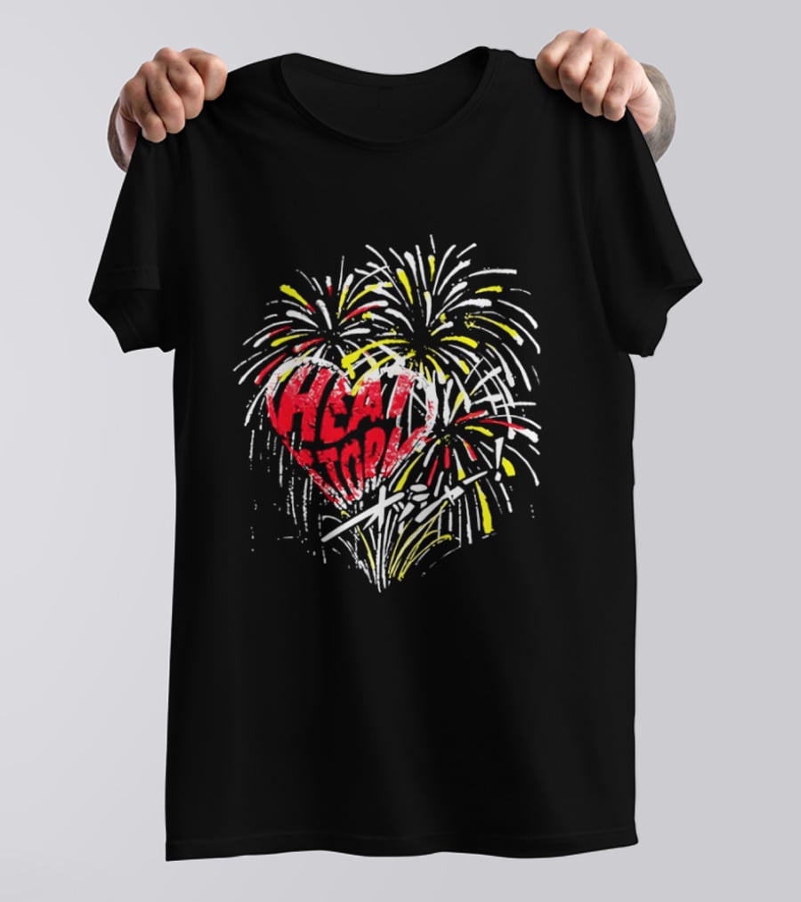 Heat Tokyo Firework Heart Japanese Display T-Shirt
