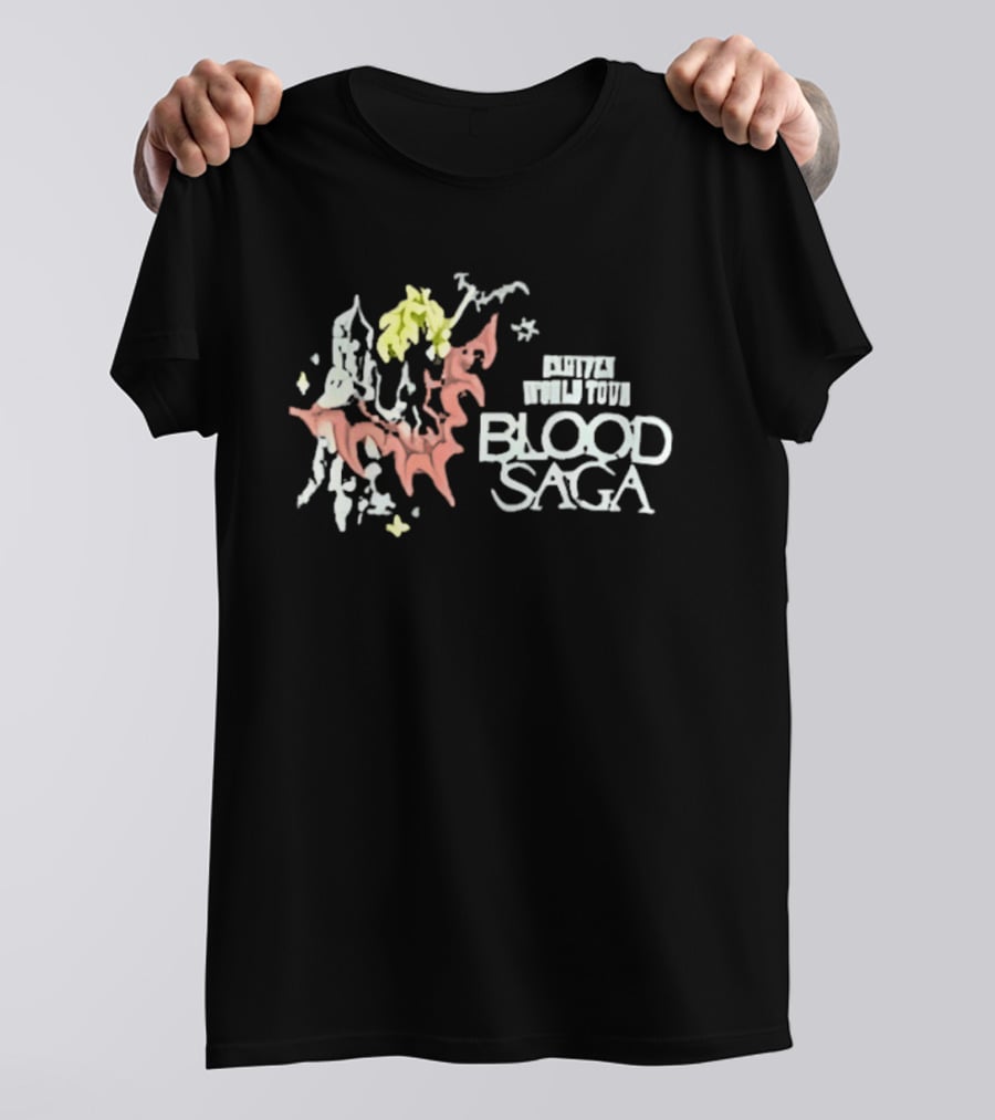 Sunoo Wearing Enhypen Blood Saga World Tour T-Shirt