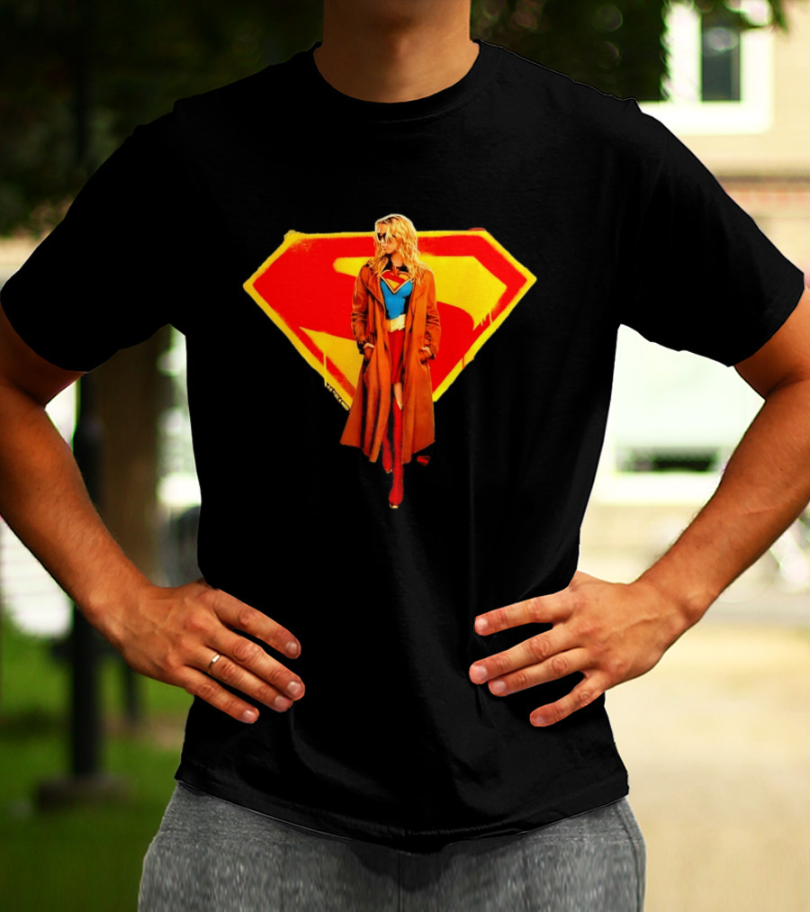 Supergirl 2026 Movie Iconic Superhero Emblem Heroine Coat T-Shirt