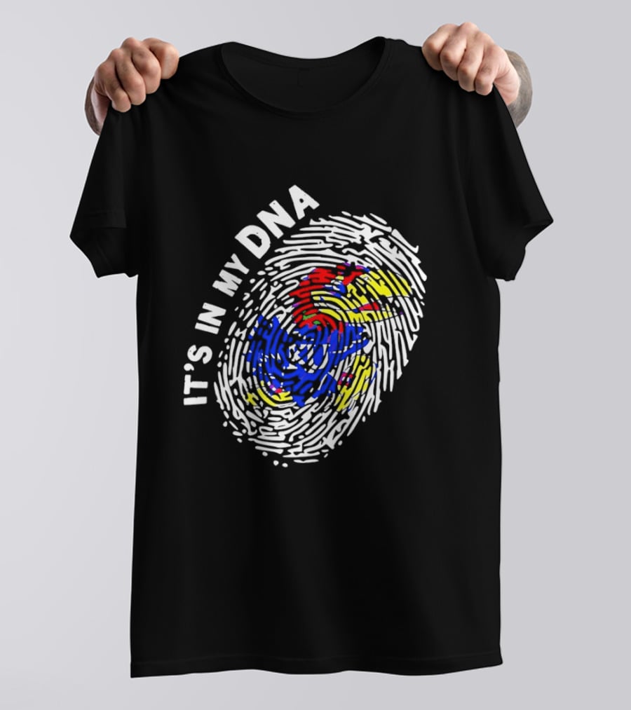Kansas Jayhawks It's In My DNA Fingerprint T-Shirt
