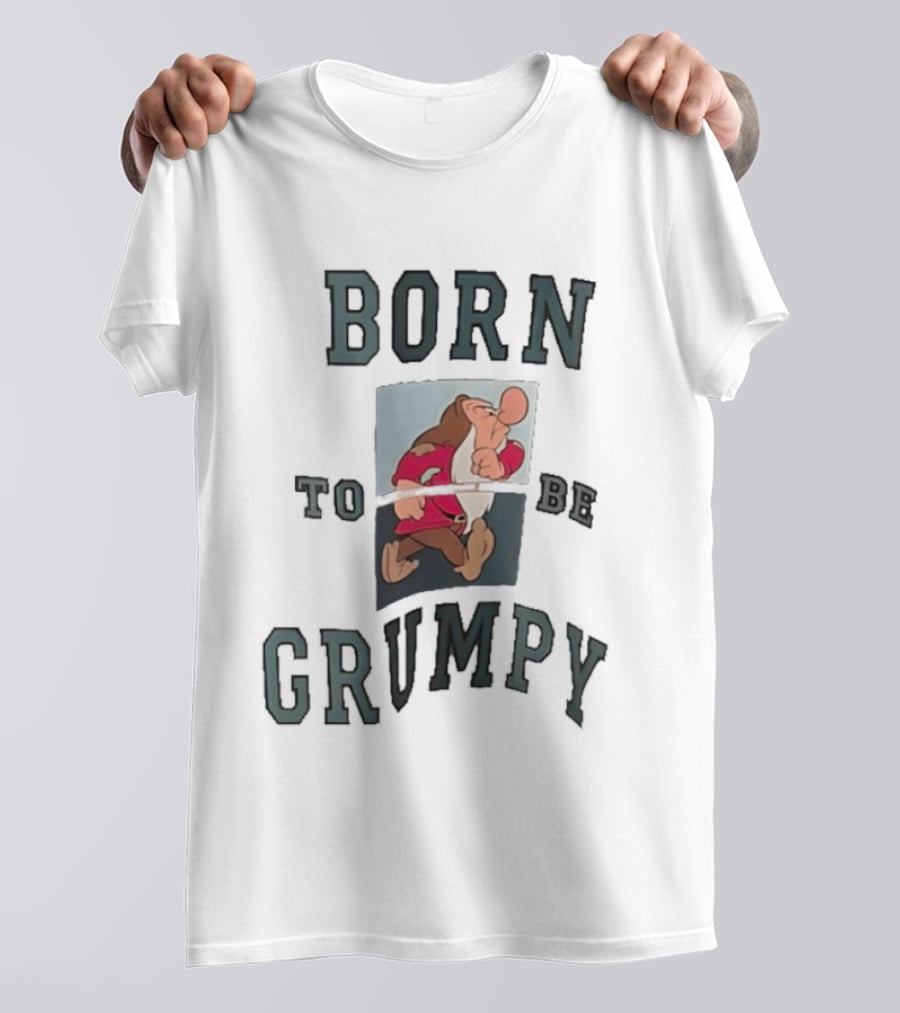Born To Be Grumpy Dwarf Character With Red Outfit T-Shirt