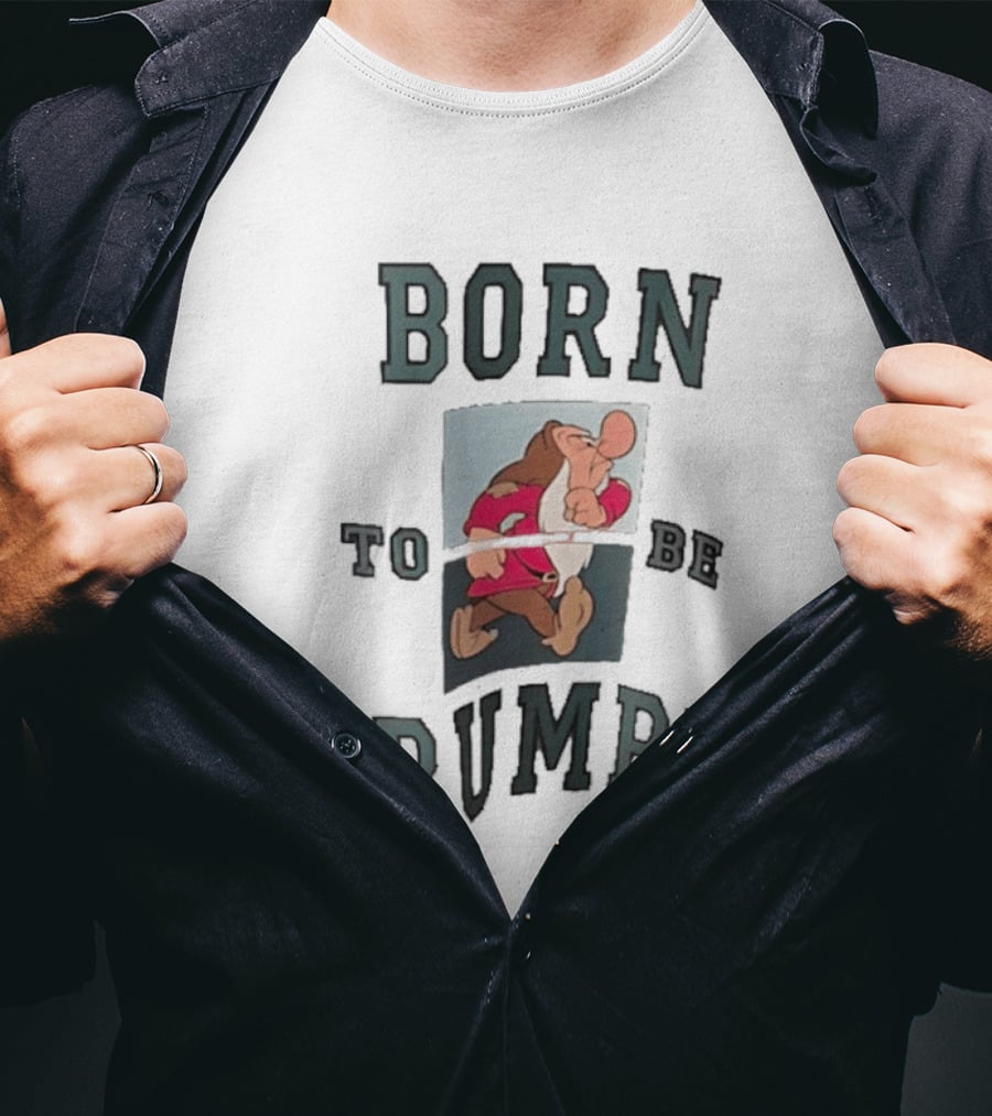 Born To Be Grumpy Dwarf Character With Red Outfit T-Shirt