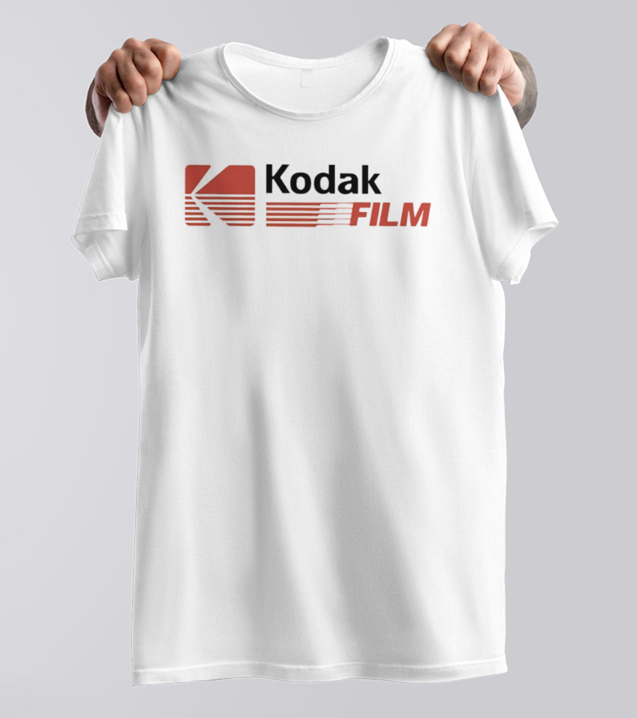 Kodak Film Vintage Logo With Retro Red Stripes T-Shirt