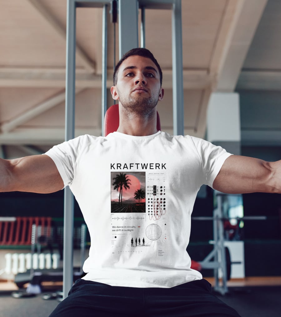 Kraftwerk Mensch Maschine Sonne We Dance In Circuits We Drift In Sunlight T-Shirt