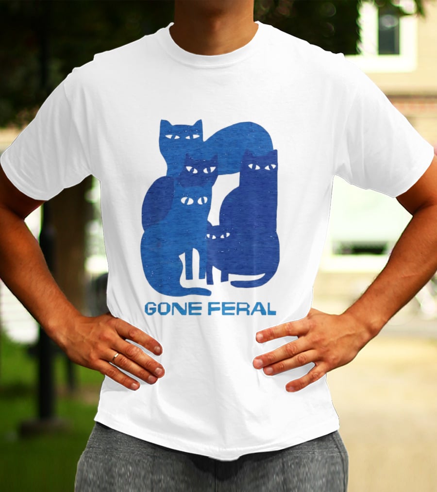 Gone Feral Cats Group T-Shirt
