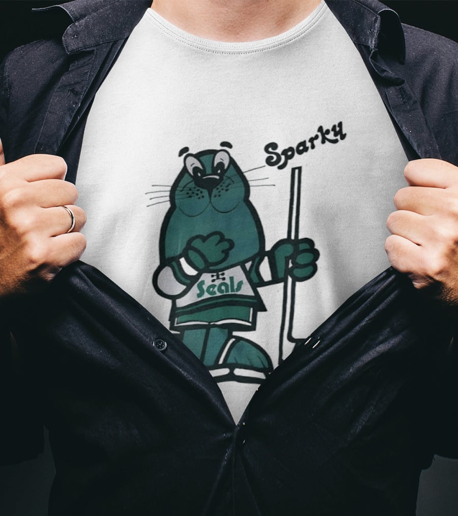 Sparky Seals Hockey Team California Golden Seals T-Shirt