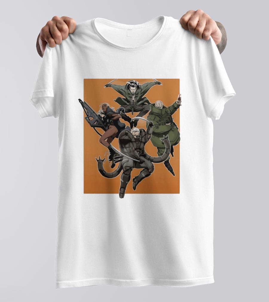 Metal Solid Hideo Kojima Characters T-Shirt
