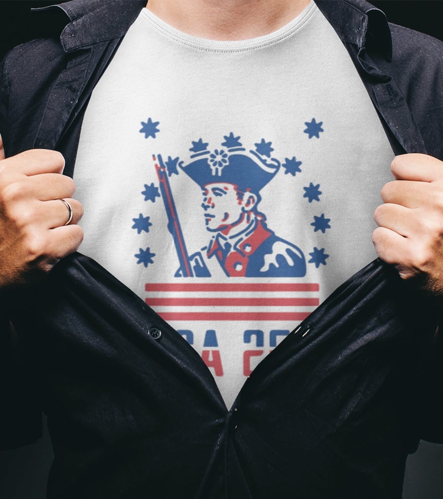 USA 250 American Revolutionary War Soldier Stars And Stripes T-Shirt