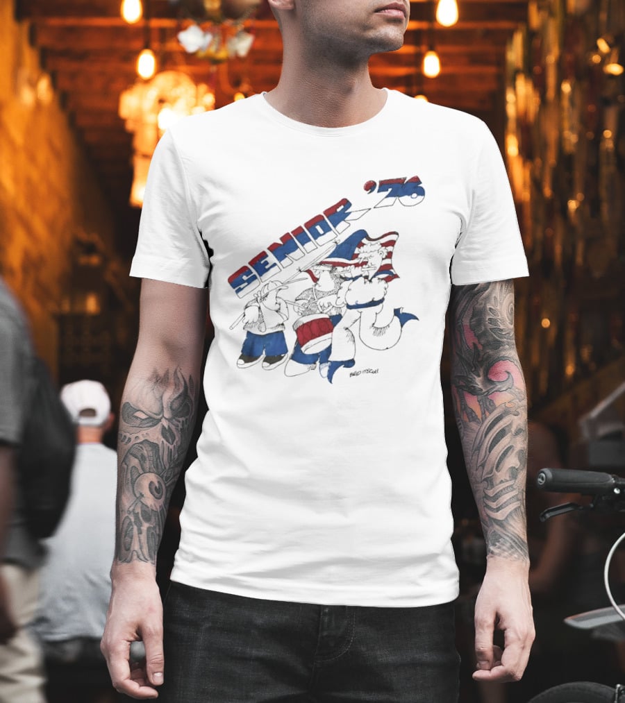 Senior 76 Brad Mccoll 1976 Bicentennial Celebration T-Shirt