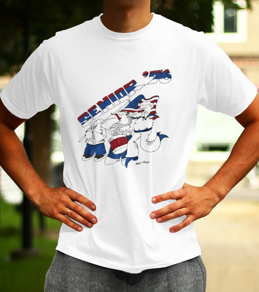 Senior 76 Brad Mccoll 1976 Bicentennial Celebration T-Shirt