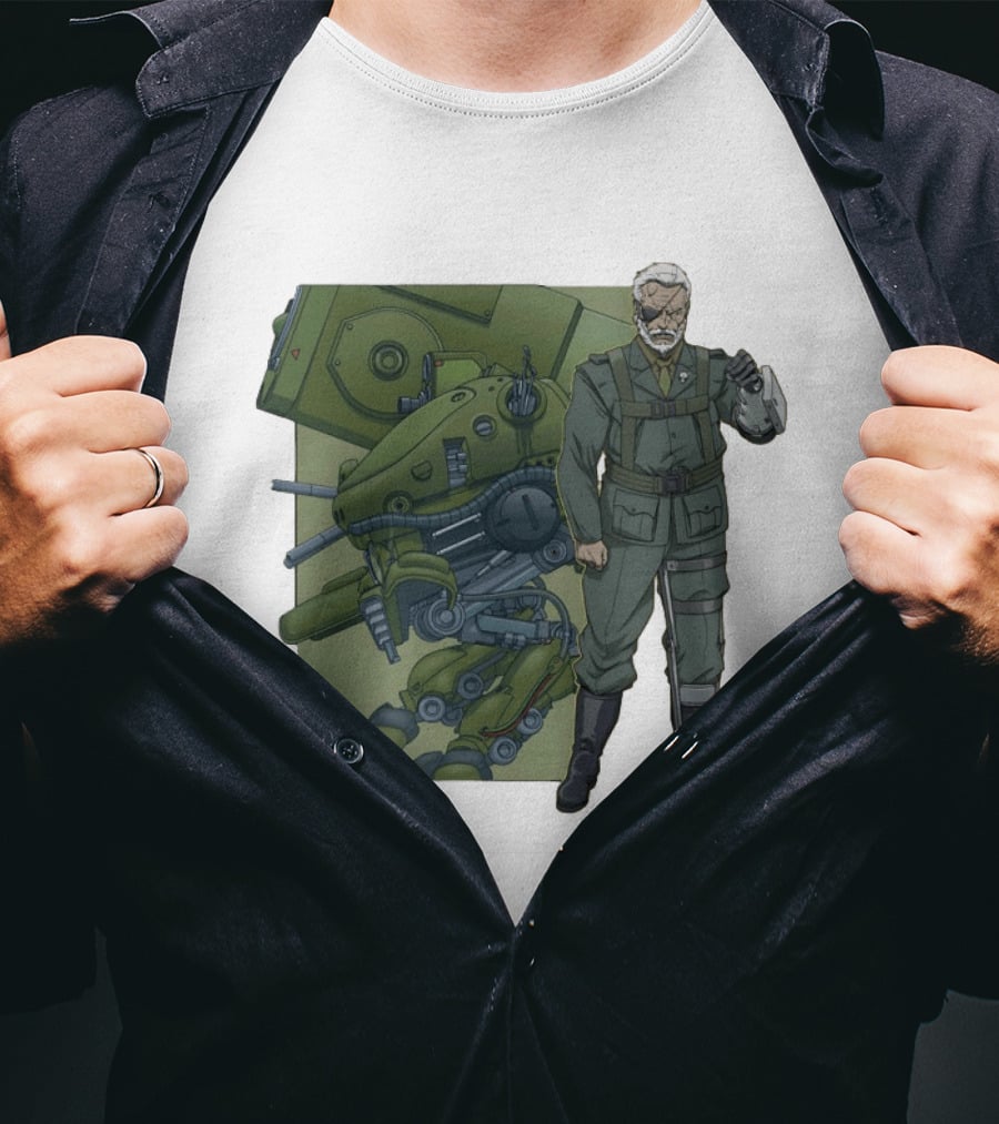Big Boss Metal Gear Solid Character And Mech T-Shirt