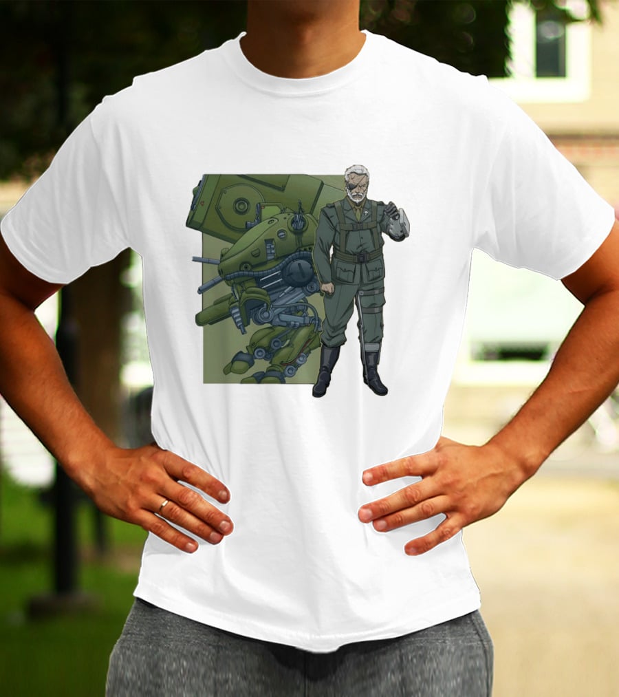 Big Boss Metal Gear Solid Character And Mech T-Shirt