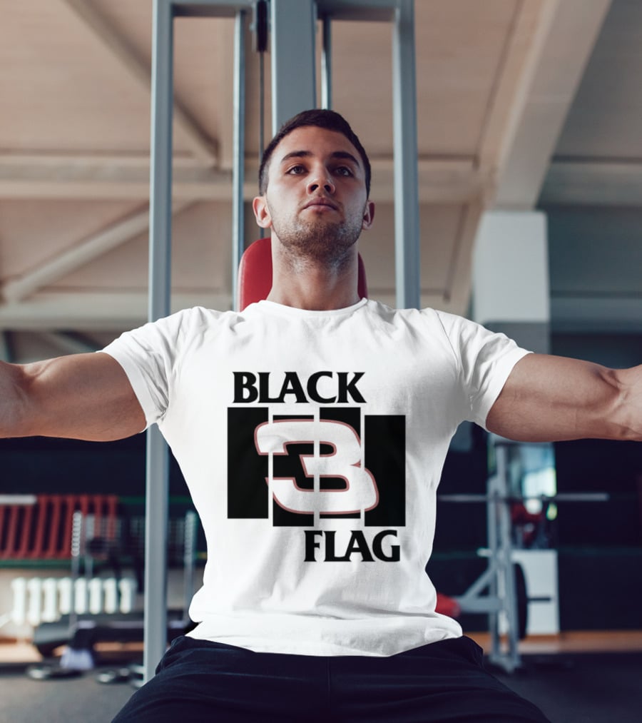 Black 3 Flag T-Shirt
