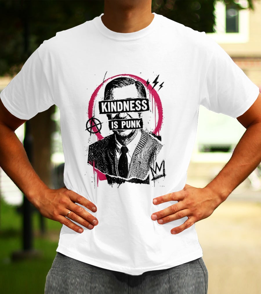 Kindness Is Punk Anarchy Symbol Torn Electric Lightning Bolt T-Shirt
