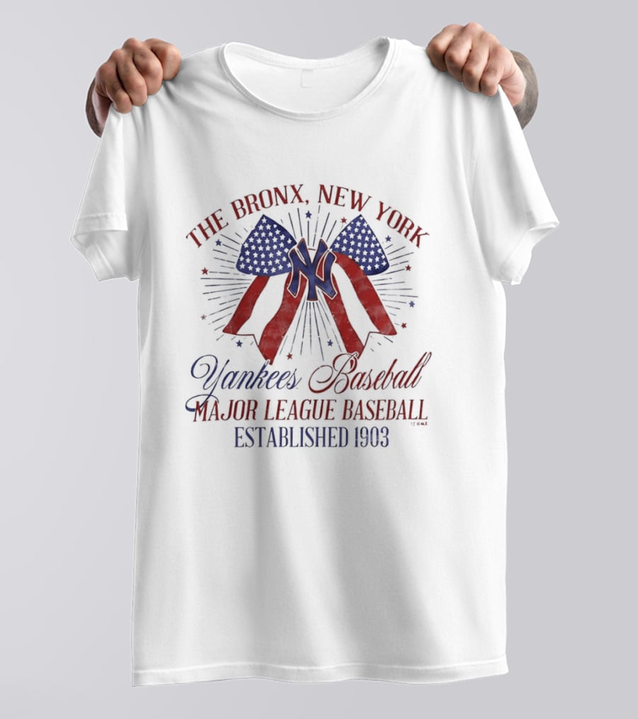 The Bronx New York Yankees Baseball Major League Established 1903 T-Shirt