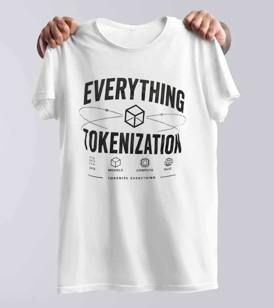 Everything Tokenization Cube Graphic Tokenize Everything T-Shirt