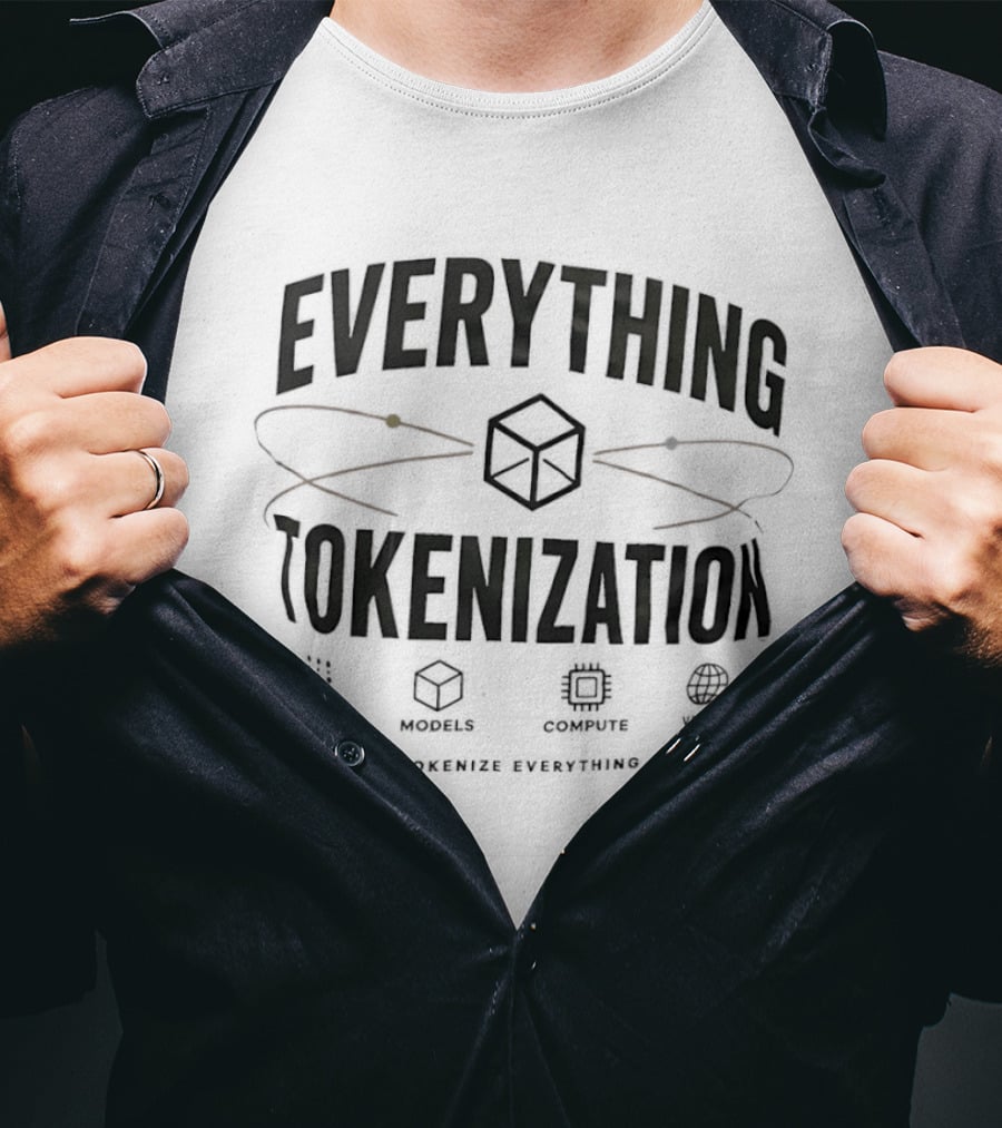 Everything Tokenization Cube Graphic Tokenize Everything T-Shirt