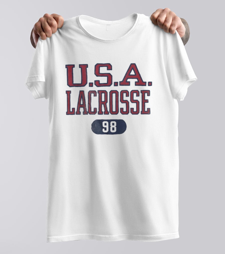 U.S.A. Lacrosse 98 Sports Team Authentic T-Shirt