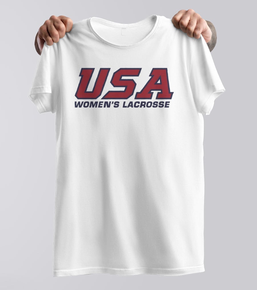USA Women's Lacrosse Team Red Blue T-Shirt