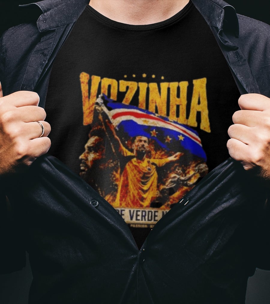 Vozinha Cape Verde No 1 Courage Passion History Flag Celebration T-Shirt