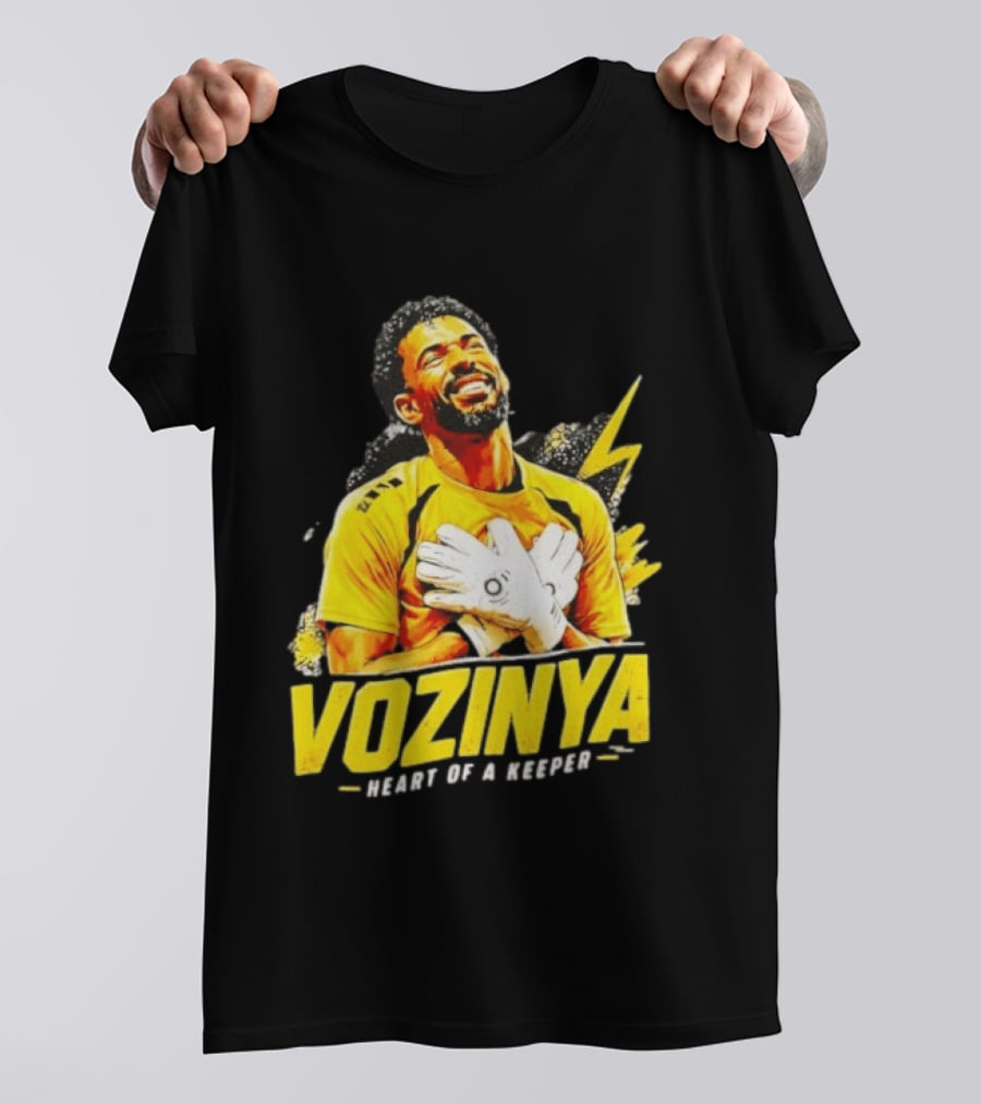 Vozinya Heart Of A Keeper Cape Verde Football Goalkeeper T-Shirt