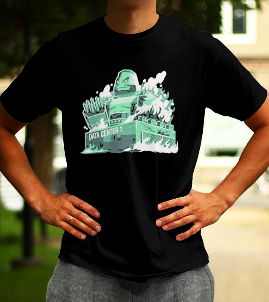 Avalanche AI Data Center 1 Robotic Powerhouse Iconography T-Shirt