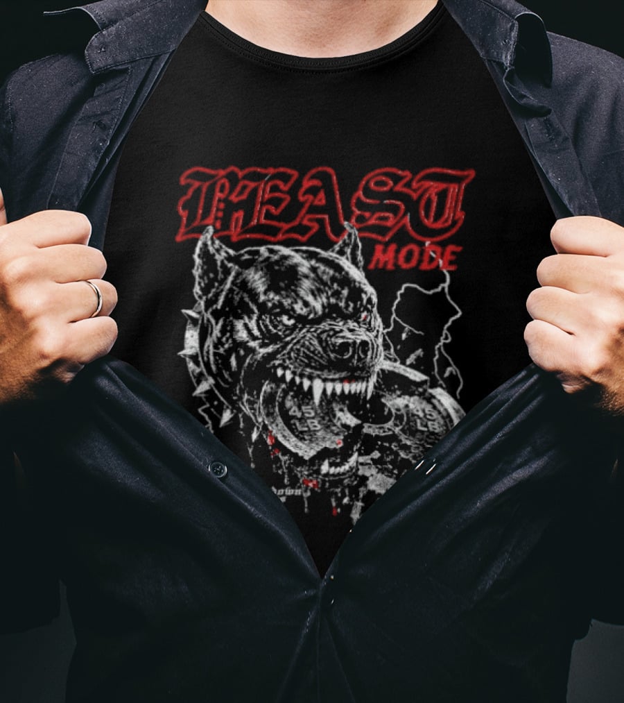 Beast Mode Dog The World Can Knock Me Down One More Rise T-Shirt