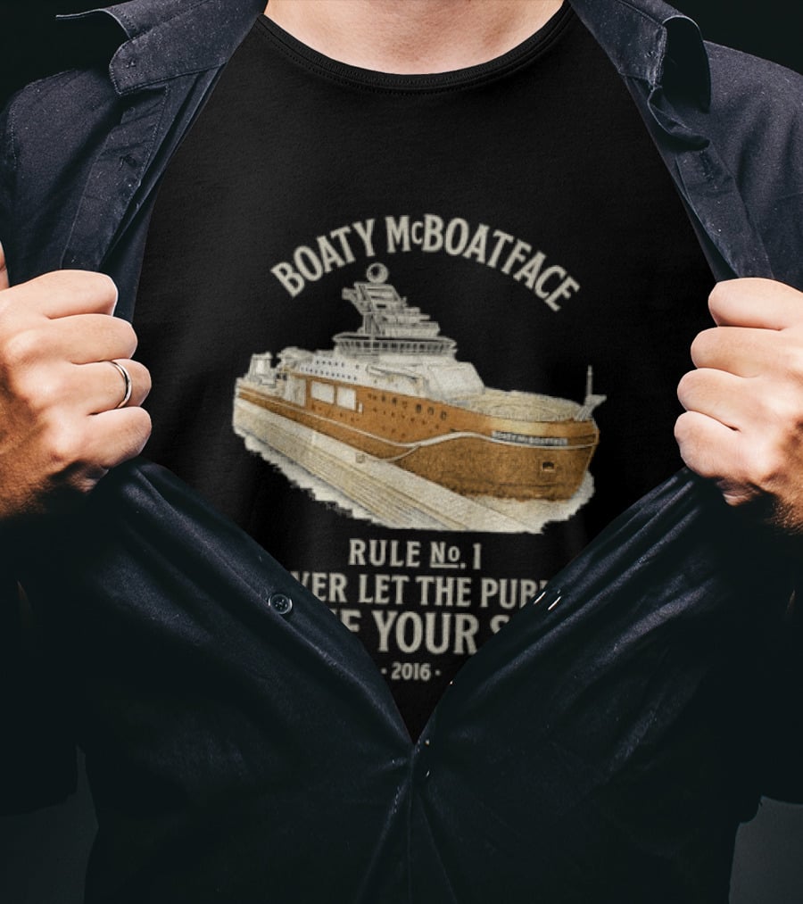 Boaty McBoatface 2016 Rule No 1 Never Let The Public Name Your Ship T-Shirt
