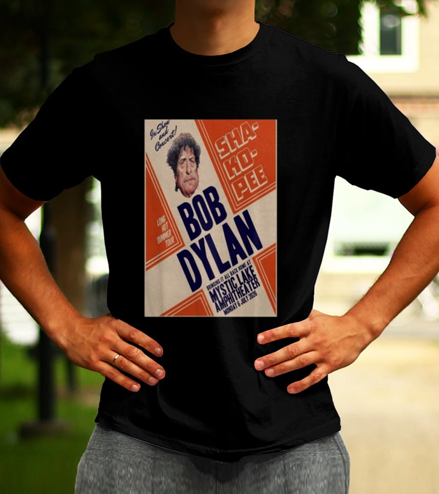 Bob Dylan Long Hot Summer Tour Mystic Lake Amphitheater Shakopee 6 July 2026 T-Shirt