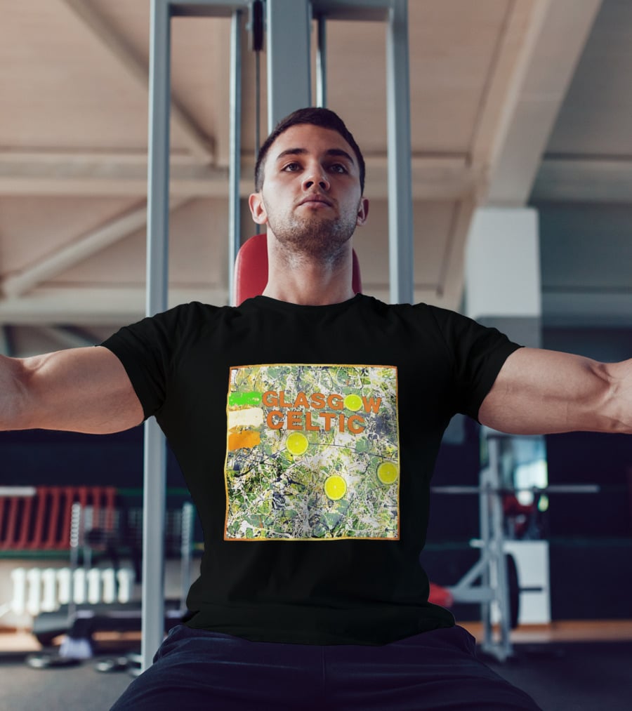 Glasgow Celtic Lime Splash Art With Citrus Accents T-Shirt
