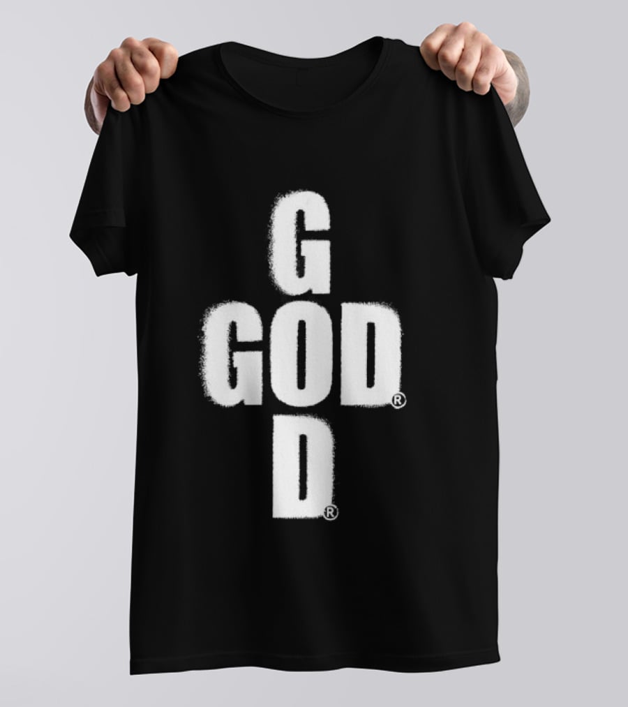 GOD Cross Christian Faith Minimalist Religious T-Shirt