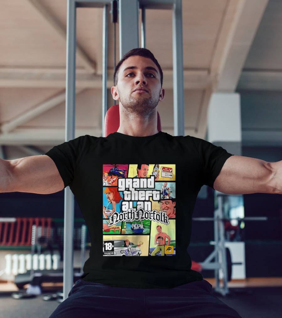 Grand Theft Alan North Norfolk Steve Coogan T-Shirt