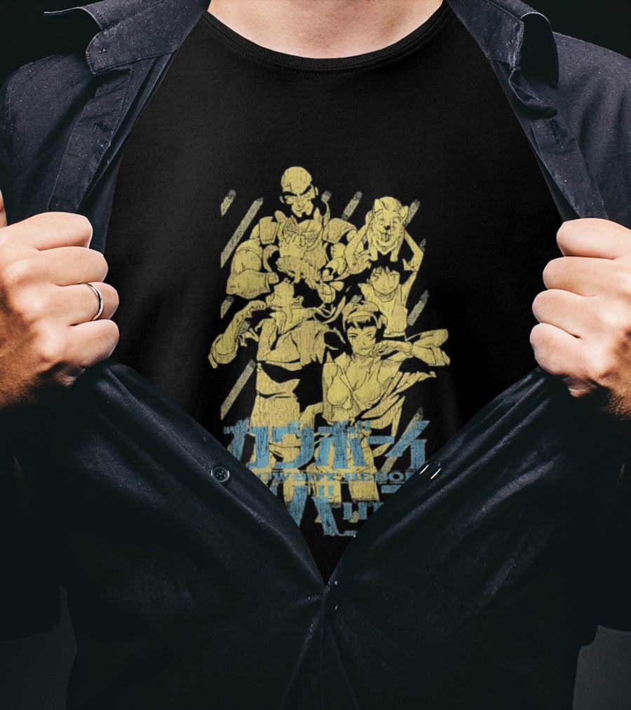 Cowboy Bebop Spike Spiegel Faye Valentine Crew T-Shirt