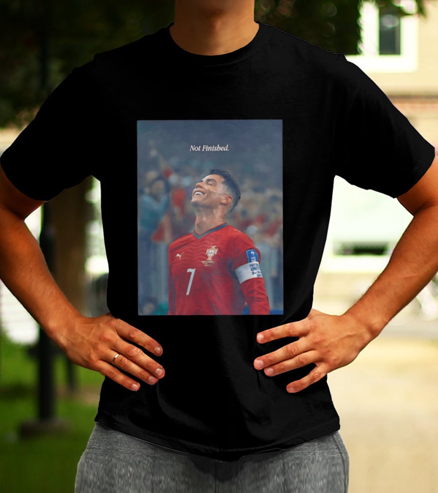 Cristiano Ronaldo Not Finished Portugal National Team Legendary Comeback Red Jersey Iconic Number 7 T-Shirt