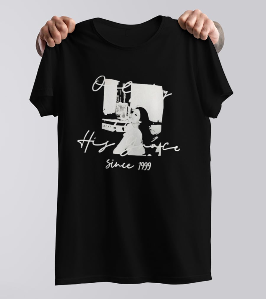 Only By His Grace Since 1999 Vintage Style Retro Technology T-Shirt