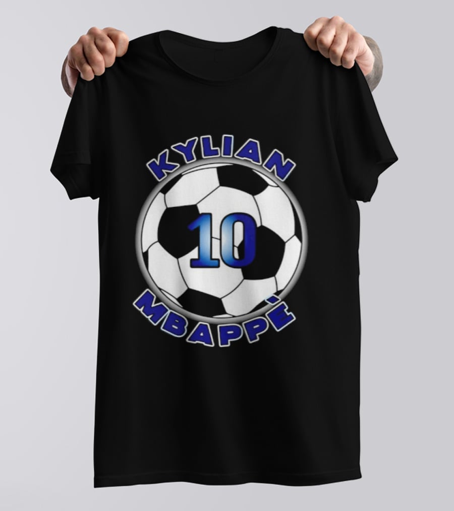 Kylian Mbappe 10 Soccer Ball France National Football Team T-Shirt