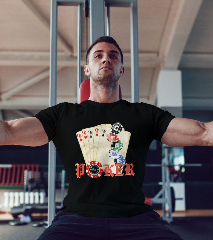 Casino Las Vegas Poker Cards And Chips GF Game T-Shirt