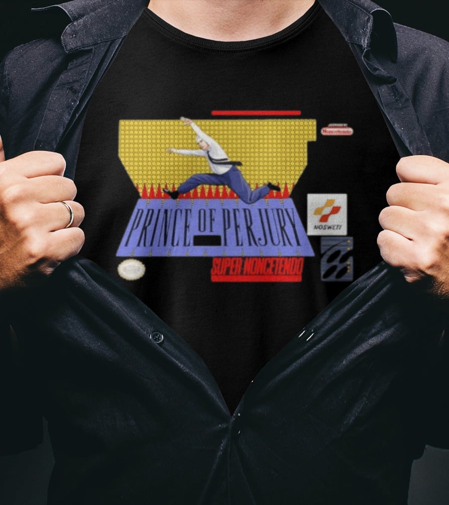 Prince Of Perjury Super Noncetendo Entertainment System Nosweat T-Shirt