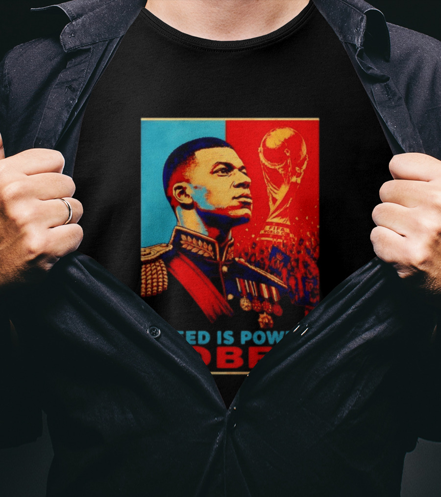 Kylian Mbappe France National Team Speed Is Power I Obey Allez Les Bleus World Cup T-Shirt
