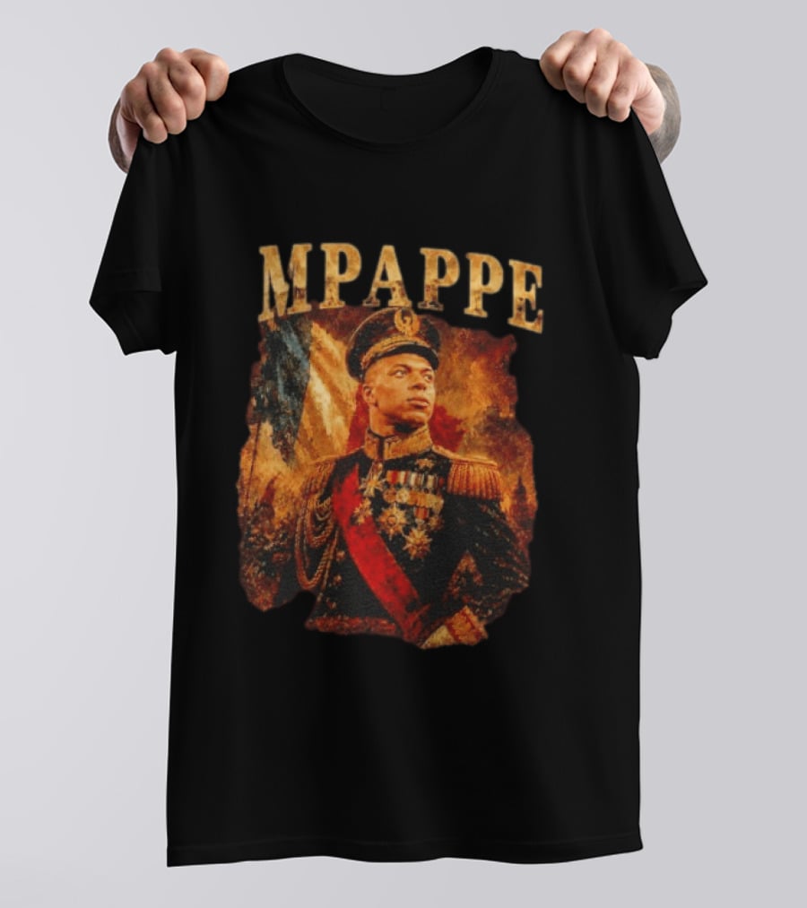 Kylian Mbappe Napoleonic General Military Uniform Commander T-Shirt