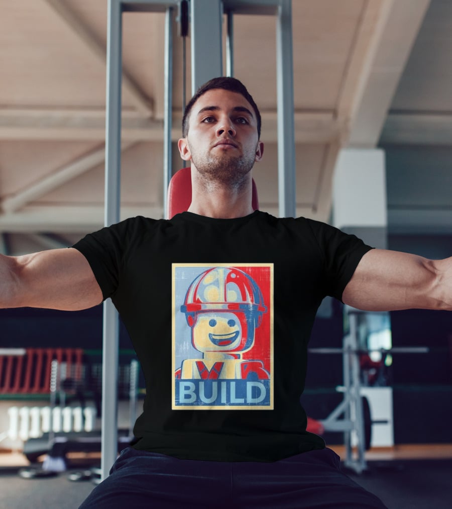 Lego Minifigure Build Distressed T-Shirt