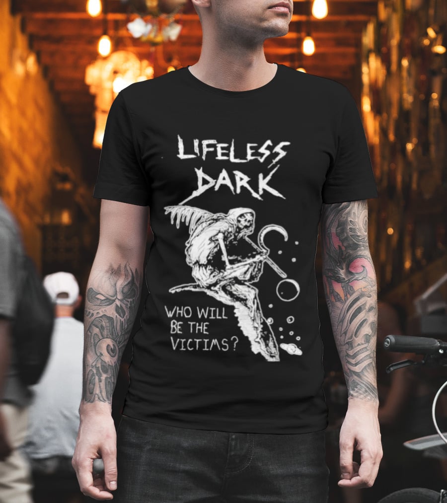 Lifeless Dark Who Will Be The Victims Grim Reaper With Scythe Mysterious T-Shirt